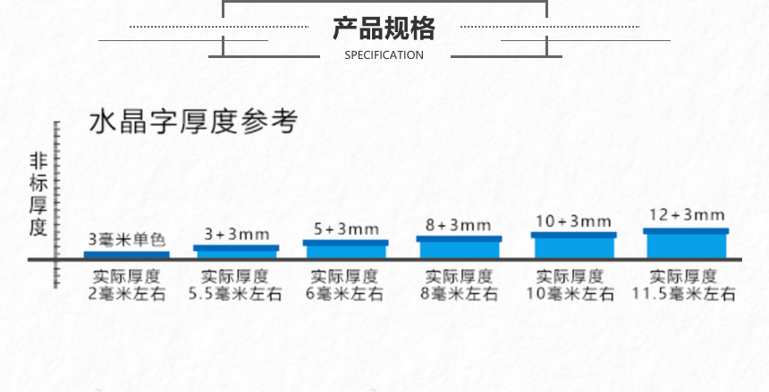 水晶字适用场景